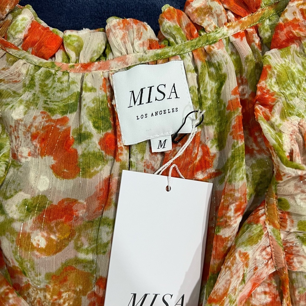 NWT MISA multi color top size M